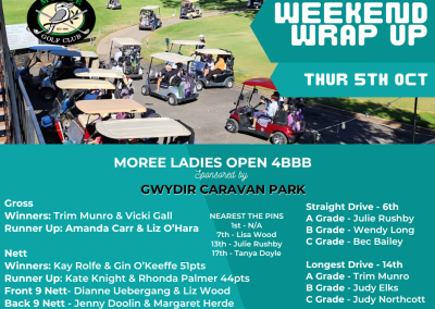 5 Oct Moree Ladies Open 4BBB